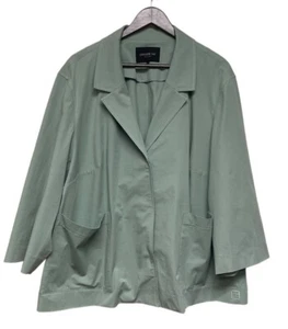 Lafayette 148 Grün Jacke Langarm Kragen Damen Übergröße 3X Taschen - Bild 1 von 9