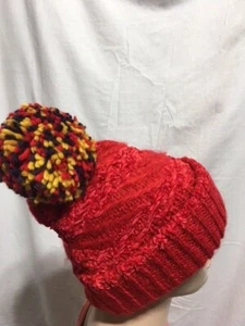 Gorro pompón de oruga a rayas de oruga para mujer nuevo con etiquetas talla única - Imagen 1 de 7