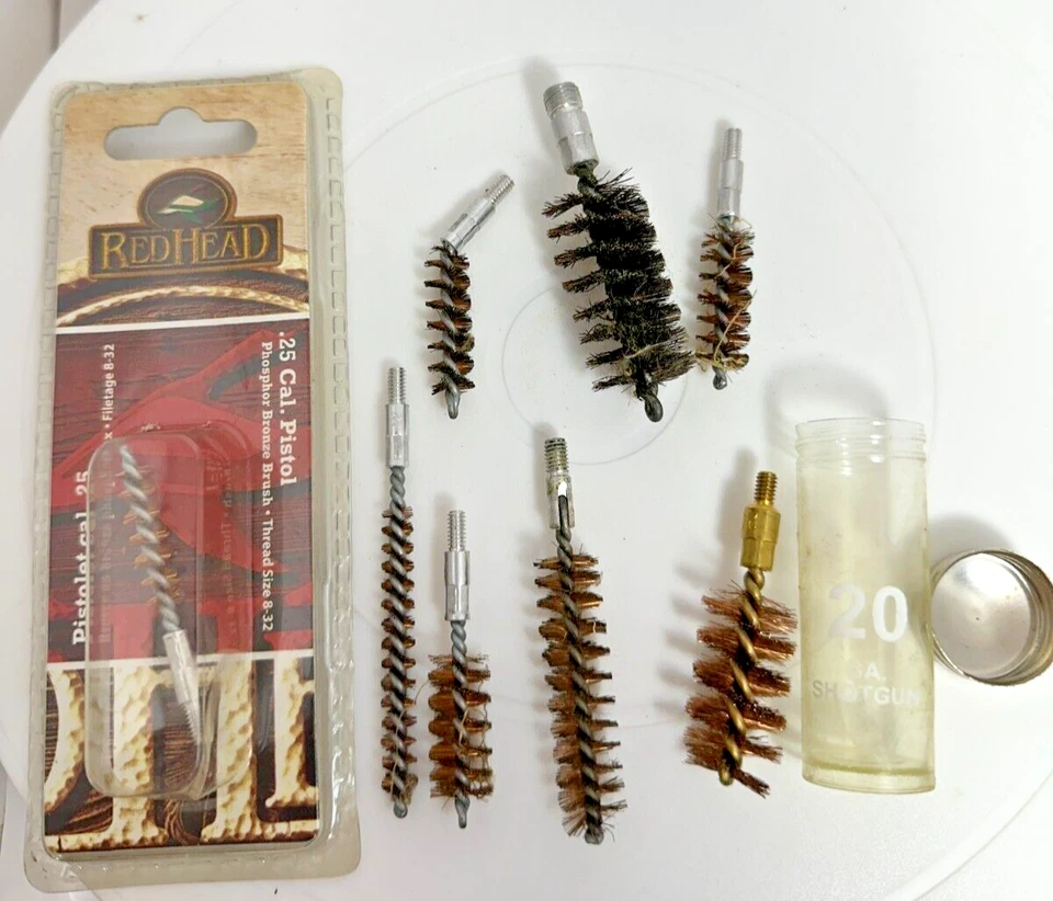 LOTE de 8 piezas de escopeta escopeta escopeta cepillos limpiadores nuevos y usados Foto 1 de 1