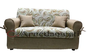 DIVANO IMBOTTITO 2 POSTI 3 POSTI LETTO IN TESSUTO COMPLETAMENTE SFODERABILE 5000 - Foto 1 di 2