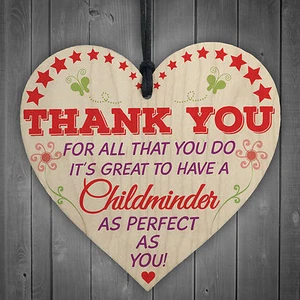 Childminder Perfect Thank You Gift BabySitter Hanging Plaque Nursery Sign Wood - Picture 1 of 6