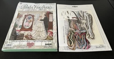 Paula Vaughans 113903 Through A Fathers Eyes Counted Cross Stitch Kit NEW! - Image 1 of 3