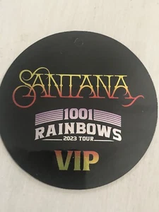 Santana VIP 1001 Rainbows Music Memorabilia Laminate Tag Unused - Picture 1 of 3