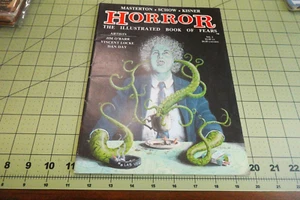 VINTAGE V #1 #2 1990 HORROR THE ILLUSTRATED BOOK OF FEARS magazine - Picture 1 of 3
