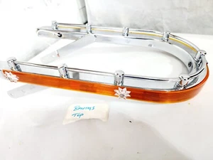 Vintage Taylor Mate 561A Harley Davidson Amber Light w/ 1/4" Top Bar - Bild 1 von 7