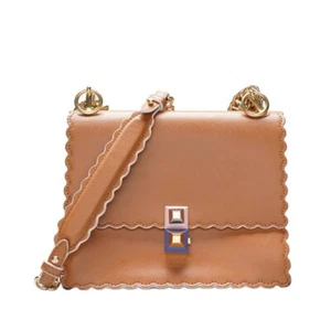 Fendi Camel Kan I gold chain shoulder bag - Picture 1 of 12