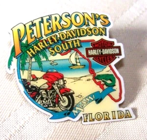 PETERSONS H-D SOUTH MIAMI FLORIDA HARLEY DAVIDSON DEALER DEALERSHIP VEST PIN - Bild 1 von 2