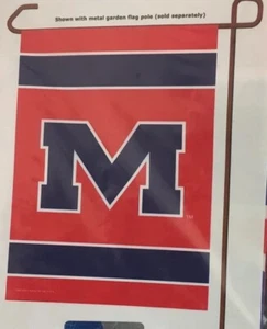 Univ of MISSISSIPPI "OLE MISS" REBELS 11" x 15" Garden Dorm Flag WINCRAFT NEW - Picture 1 of 8