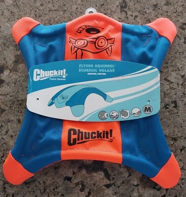 Chuckit! Flying Squirrel Spinning Dog Toy Medium Fetch Play - Image 1 of 2