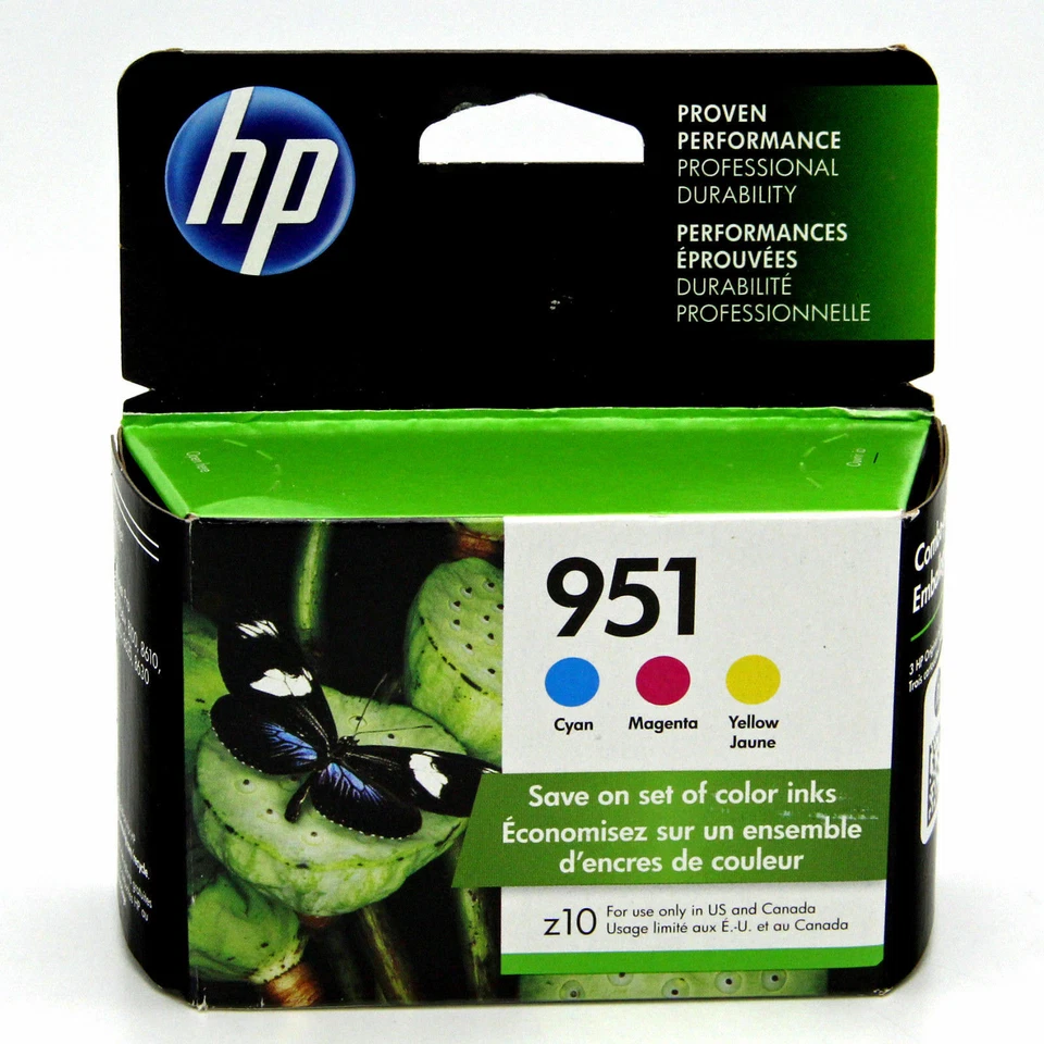 HP 951 OEM Color Ink Cartridges Exp August 2020