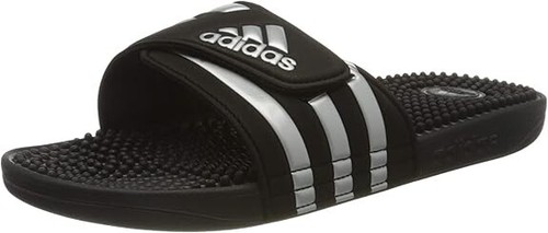 Adidas Adissage Mujer G28843 Chanclas Negro Plata Piscina Verano EVA