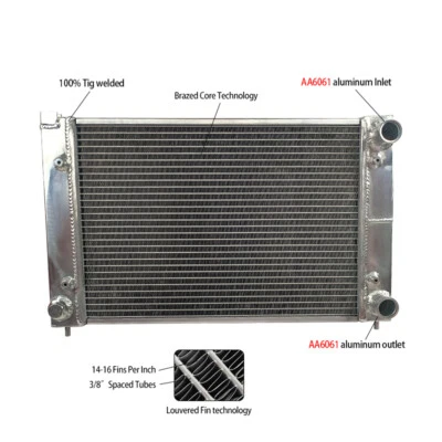 ALUMINUM RADIATOR FOR VW GOLF GTI,JETTA MK2/Corrado,Scirocco Coupe 1.8V 86-95 - Image 1 of 4