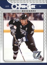 2009-10 O-Pee-Chee Lightning Hockey Card #16 Andrej Meszaros