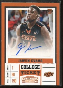 2017 Panini Contenders Draft Picks Jawun Evans #81 LA Clippers RC Auto