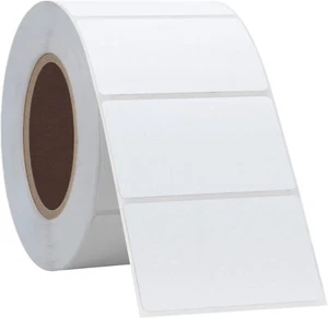 90 rollos 2,25x1,25 etiquetas térmicas directas de envío de código de barras 1000/rollo persiana enrollable cebra - Imagen 1 de 7