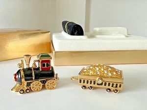 ESTEE LAUDER 2002 SOLID PERFUME COMPACT " LOCOMOTIVE " MIB BEAUTIFUL - Picture 1 of 9