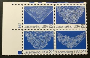 US # 2351-2354 Blocco piastra; come nuovo; produzione pizzo; OG; NH; tutti i perfetti intatti - Foto 1 di 1