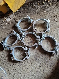 Dixon V & C 525 Plated Iron Hose Clamp w/Saddles 5-1/4" Diameter - Picture 1 of 9
