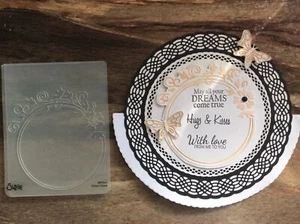 Sizzix Embossing Folder - FLOWER DAISY CIRCLE FRAME - Picture 1 of 3