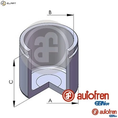 PISTON BRAKE CALIPER D025668 FOR HYUNDAI NISSAN TIIDA/Hatchback TSURA/VII 1.6L - Image 1 of 4