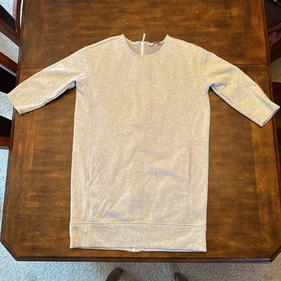 Athleta Women’s Long Crew Neck Sweatshirt Size M Zipper Down Back Half Sleeve - Изображение 1 из 4