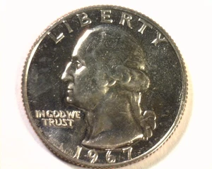 1967 WASHINGTON QUARTER SPECIAL MINT SET SMS GEM / SUPERB UNCIRCULATED NICE COIN - Picture 1 of 2
