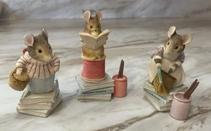 Beatrix Potter Mice Figurines Mrs Tittlemouse, Hunca Munca, Tailor Of Gloucester - Picture 1 of 8