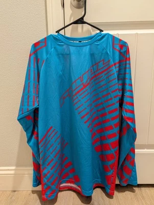 Royal Racing Impact Hombre L Grande Jersey Manga Larga Bicicleta de Montaña Azul Rojo Bicicleta Foto 1 de 3