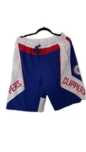 Pantaloncini basket LA Clippers uomo blu rosso bianco NBA abbigliamento fan coulisse - Foto 1 di 5