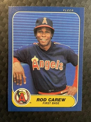 Rod Carew #151 1986 Fleer California Angels - Image 1 of 2