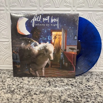 Fall Out Boy Infinity On High - 15th Anniv. Glitter Blue Vinyl Records LPs - NEW - Image 1 of 2