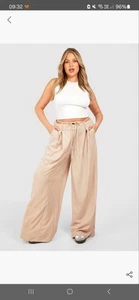 Womens Plus Wide Leg Trouser.Size 18 Long.BOOHOO - Picture 1 of 3