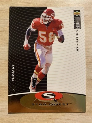 Starquest Derrick Thomas 1997 Upper Deck Collector's Choice #SQ39 HOF Foto 1 de 2