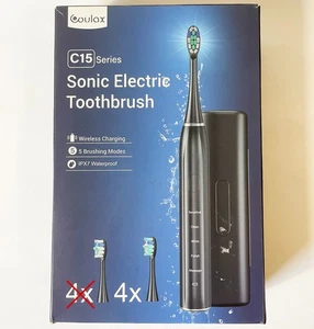 Coulax C15 elektrische Schallzahnbürste rosé + 7 Aufsteckbürsten - Bild 1 von 5