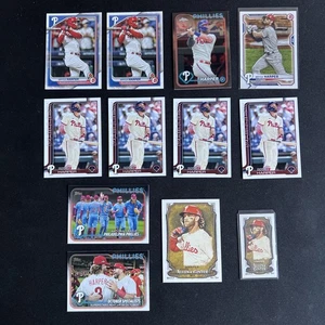 Bryce Harper 12 Card MLB Baseball Trading Card Lot Phillies Chrome A&G Mini - Picture 1 of 14