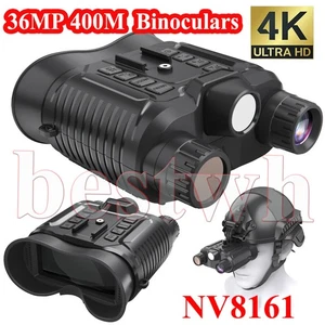 36MP Digital Night Vision Goggles Binoculars 4K HD Telescope Helmet for Hunting - Picture 1 of 22
