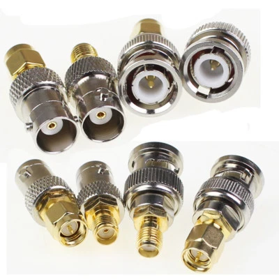 2 Set 8 Pcs BNC To SMA Type Male Female RF Kit Adapter Connector Test Converter - Image 1 of 4