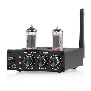 Mini Bluetooth 5.0 Tube Preamp Speaker Receiver Stereo Pre-Amplifier USB Player - Picture 1 of 8