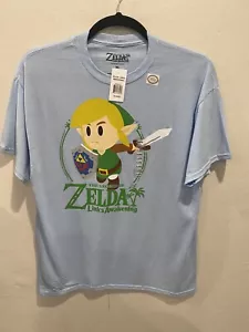 NUEVO CON ETIQUETAS Legend of Zelda Links Awakening Azul XL Camiseta Nintendo Producto Oficial - Imagen 1 de 5