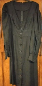 Stunning Black Linen Maxi Dress Size 36 Inch Chest - Picture 1 of 17
