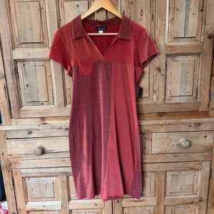 Stewart + Marrón Pequeño Vestido Naranja Algodón Orgánico Cuello Camiseta Bloques de Color - Imagen 1 de 5