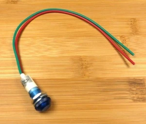 BBT 12 VDC Waterproof Blue LED Low-Profile Indicator Light - Picture 1 of 4