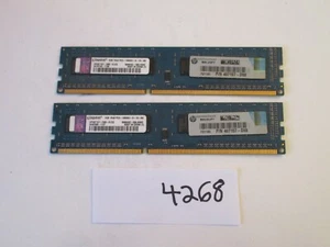 Kingston 2x2Gb=4Gb PC3-10600 1333Mhz DDR3 Desktop Memory RAM (4268) - Picture 1 of 2