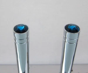 Lowrider hydraulics switch extension, turquoise, fit Carling, w/key,2 pcs - Picture 1 of 5