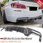 100% REAL CARBON Rear Bumper Diffuser Fit BMW F10 528i 535i 550i M-Sport 2012-16