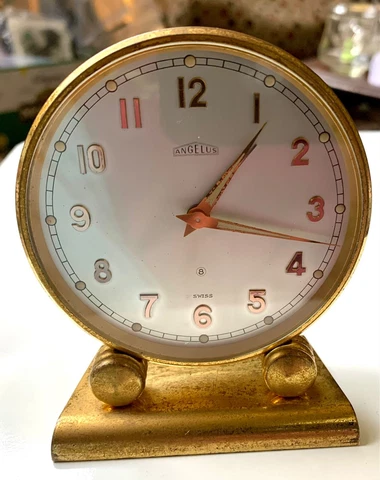 Angelus Swiss 8 Day Alarm Clock - WORKING Cover