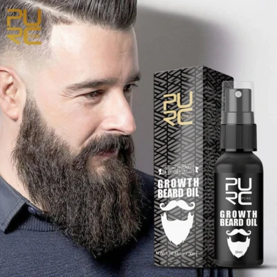 Beard Growth Oil Serum Fast Growing Beard Mustache Facial Hair Grooming for Men - Image 1 of 4