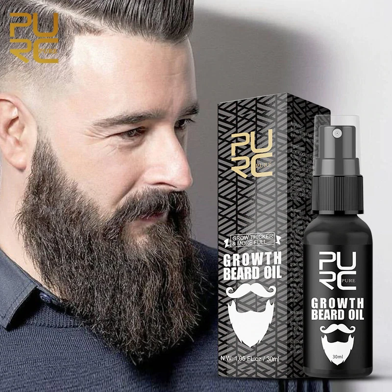 Beard Growth Oil Serum Fast Growing Beard Mustache Facial Hair Grooming for Men - Image 1 of 4