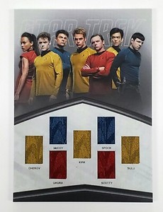 2017 Star Trek Beyond Seven-Piece Bridge Crew Relic BC1 "Archive Box Exclusive"