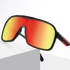 Men's Large Frame Polarized Sport Cycling Eyewears Driving Sunglasses Outdoor - Picture 1 of 12